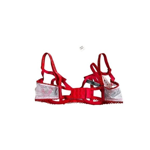 Victorias Secret intimate Red Strappy Bra & Panty Set, sexy red, Valentines, S/ - Picture 4 of 6